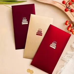 1/3/6pcs High-Quality Bridal Envelopes And New Year'S Red Envelopes, Featuring A High-Quality Gold Foil Design, Suitable For Occasions Such As Chinese New Year, Valentine'S Day, Birthdays, And Parties