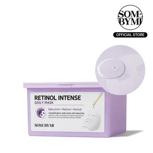 Retinol Intense Daily Mask 30 Sheets - Mild Vegan Korean Retinol Collagen Face Mask for Glass Skin Routine - Korean Skin Care