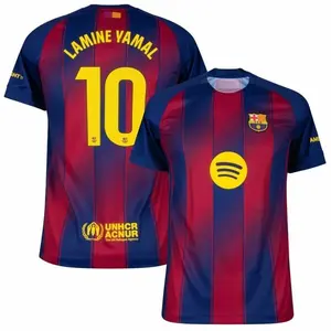 Unisex Soccer/Football Barcelona/Spain Team Lamine Yamal La Liga 2025/26 Home/Away Replica Jersey