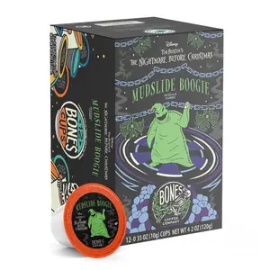 Bones Coffee Company Mudslide Boogie, Chocolate Mudslide Flavored Pods | 12ct Kcups