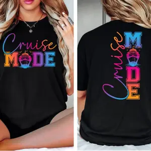 Cruise Mode T-Shirt, Funny Cruise Shirt, Cruise Squad Group Tee 2025, Matching Family Vacation Cruise Shirts, Vacation Shirt for Family