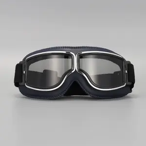 Motorcycle Riding Mirror Harley Wind Vintage Helmet Goggles Anti-Wind Sandproof Electric Bike Half Helmet Breathable Safety