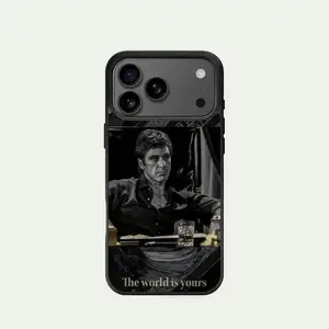 Tony Montana Phone Case, Scar Face Slim Phone Case, The World Is Your Movie, Gift For Fans, Accessories, For iPhone 17 Air 16 15 14 13 12 11 Pro Max Plus