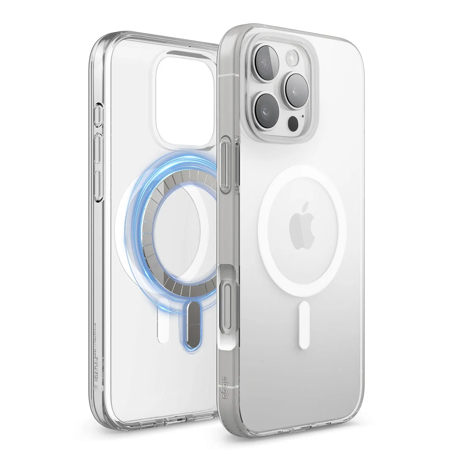 [elago Official] MagSafe Hybrid Clear Case for iPhone 16 Pro Max – Compatible with MagSafe, TPU & Polycarbonate Drop Protection, Camera Guard, 4 Colors