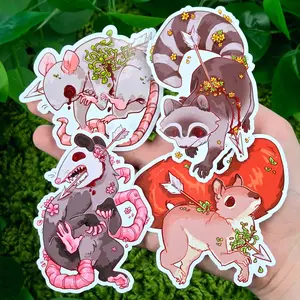 Creepy Forest Animal Stickers!