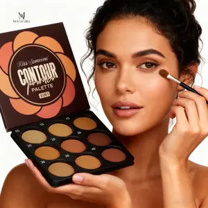 Matte finish contour palette, 1 count; long-lasting waterproof concealer cosmetic palette for daily use; facial makeup products; matte buildable contour