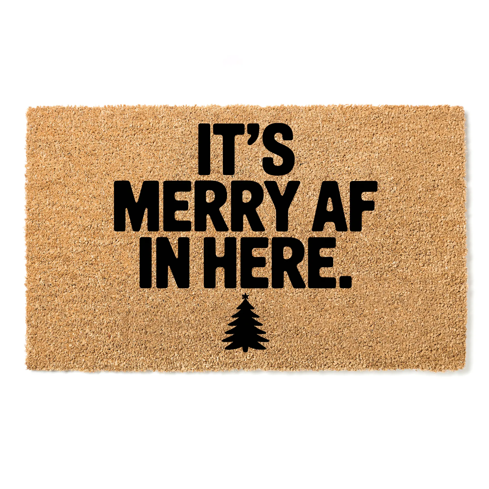 Merry AF Doormat ,  Funny Christmas Welcome Mat , Holiday Entry Mat , Festive & Fun Decor , It’s Merry AF in Here , Holiday Humor Doormat , Christmas Decor Mat ,  Funny Welcome Mat ,  Merry & Bright Entry Mat , Christmas Humor for Your Door
