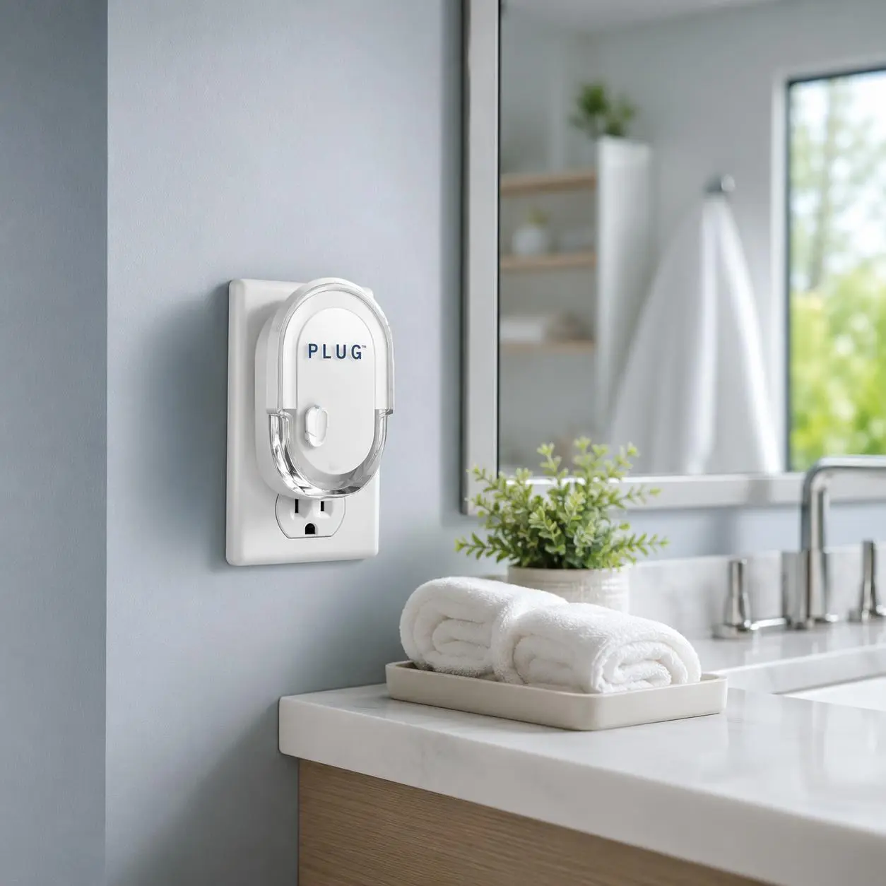 Febreze Noticeables Dual Scented Oil Plug-In Warmer Air Freshener - Aroma, Odor Killer, Odor Control Fragrance, Underlying Smells Eliminator, Refillable, Outlet-Compatible, Long-Lasting 30-Day Freshness, Maintains Freshness, Ideal for Kitchen, Bathroom