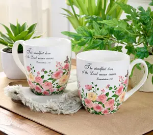 Set of 2 Prayer Garden Mugs with Gift Boxes by Valerie