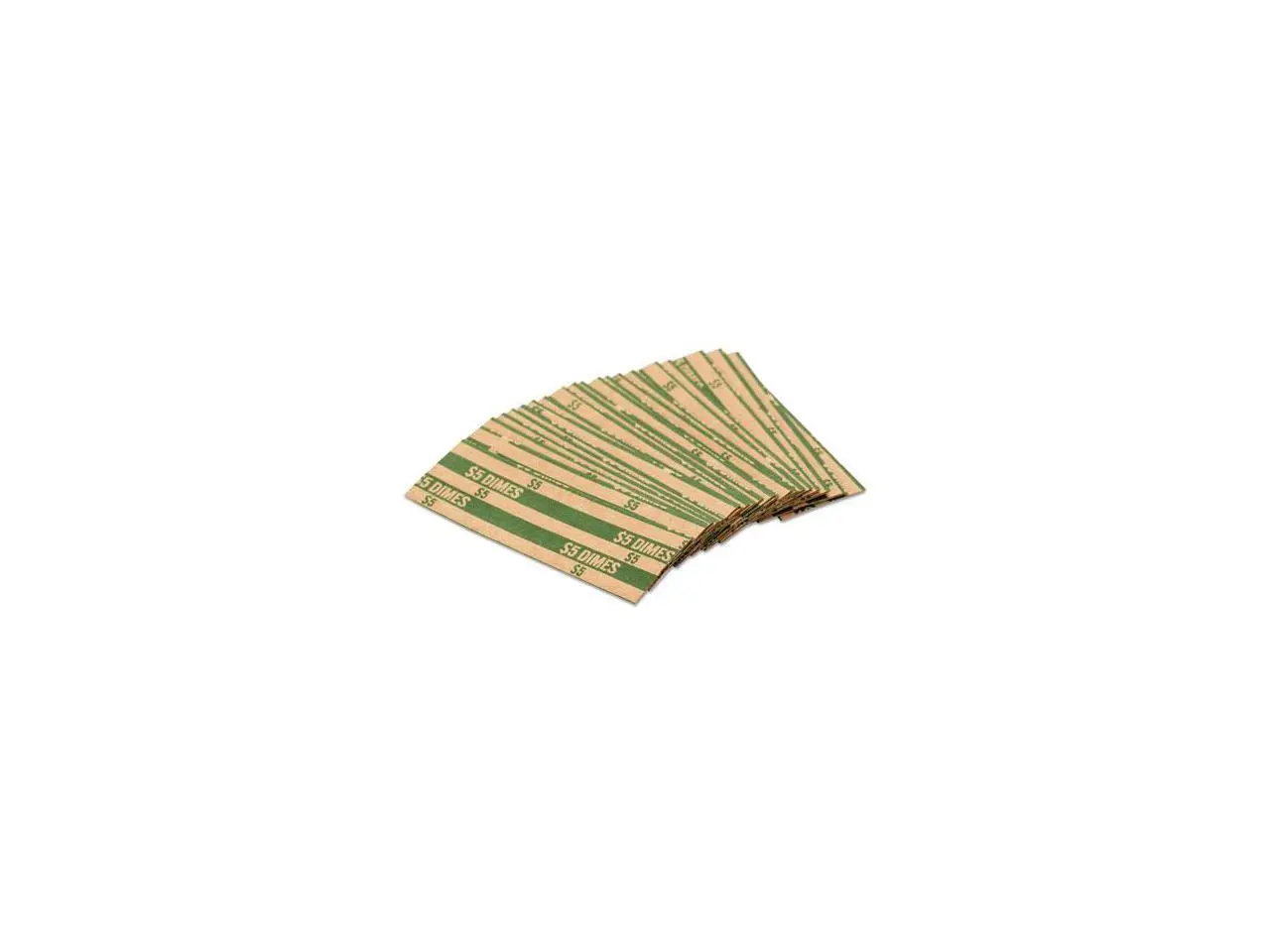 Coin-Tainer Flat Coin Wrappers Dimes $5 1000 Wrappers/Box 30010
