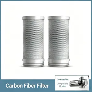 AQUPUVIR Digital Display Faucet Filter Cartridge, Universal Kitchen Faucet Replacement Filter for Filtering Drinking Water and Removing Impurities — Pack of 2