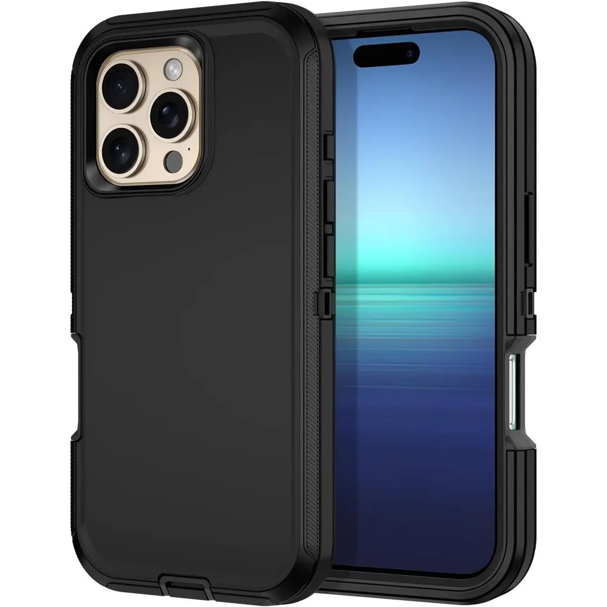 Entronix Case for Apple iPhone 17/16/15/14/13/12/11/XR/SE Mini/Air/Plus/Pro Max - Heavy Duty Triple-Layer Protective Smartphone Accessories Shockproof