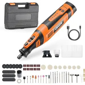 VEVOR 51 - Piece Rotary Tool Kit, 200W Mini Power Rotary Tool Corded, 8000 - 40000RPM Multi - Purpose DIY Tools with Universal Chuck for Engraving, Sanding, Grinding, Polishing, Cutting, DIY CraftsVEVOR Super Brand Day