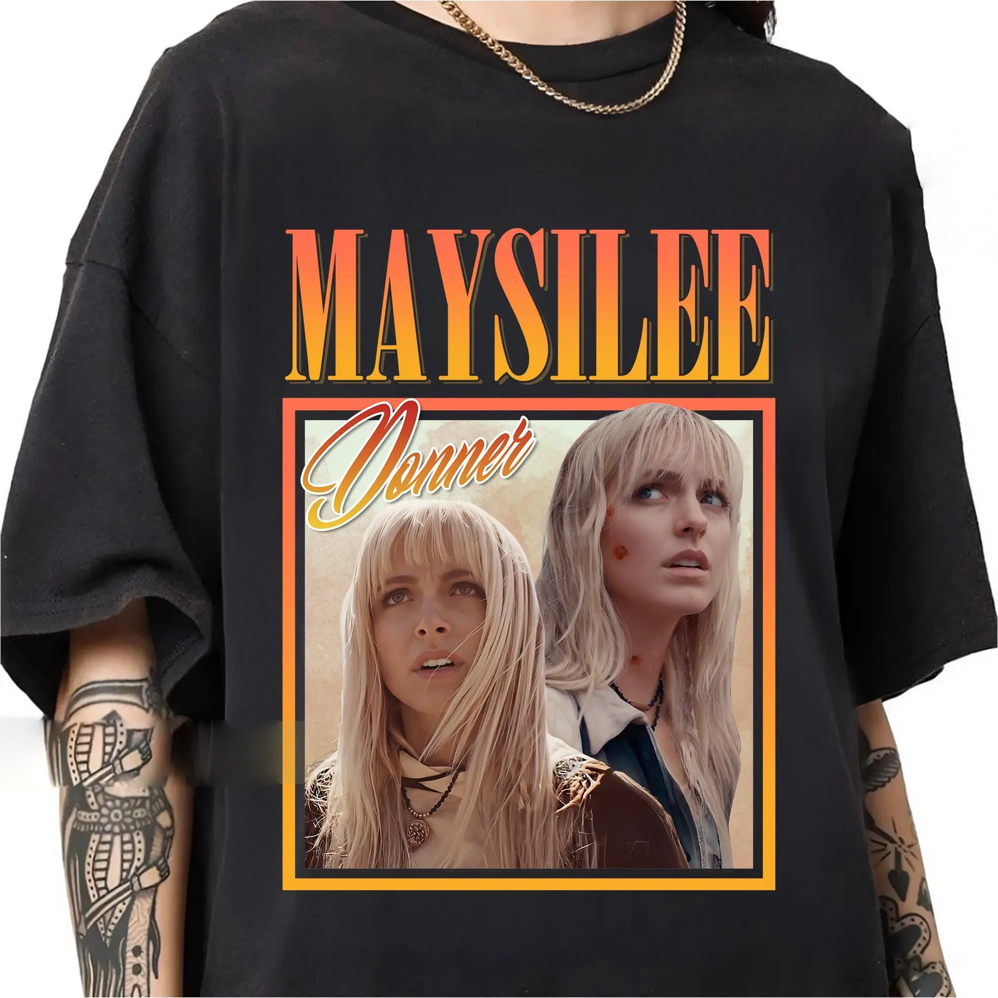 Maysilee Donner Shirt Mckenna Grace Retro Vintage Graphic Tee