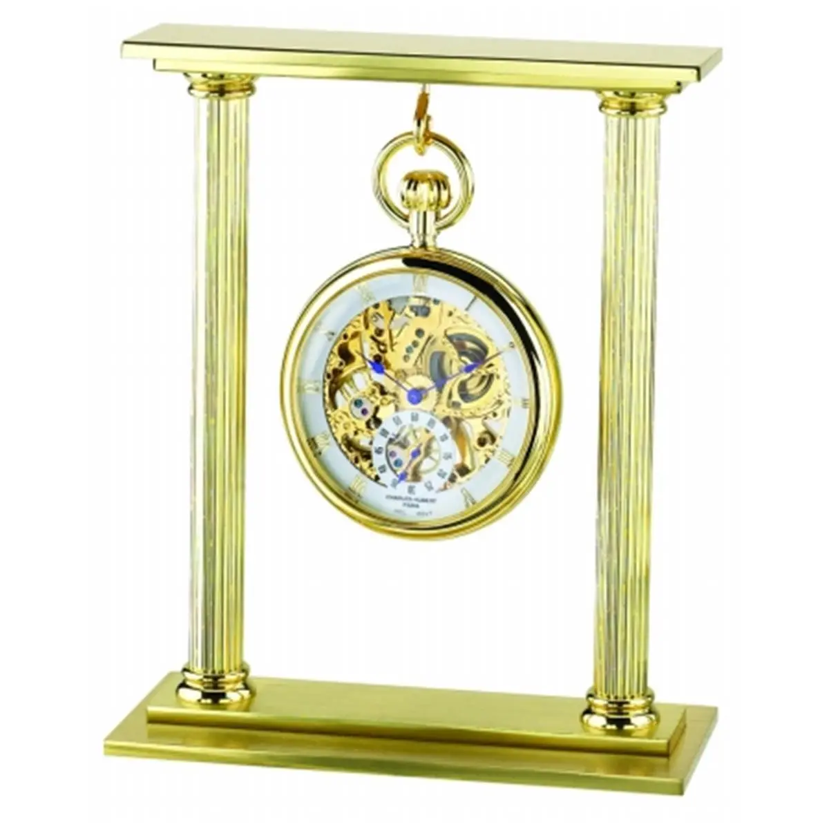 Women's 212 MAIN Charles-Hubert-Paris Gold-Plated Pocket Watch Stand, Modern Fashion Accessory for Watches