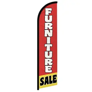 Windless Advertising Flags - Large-Size Polyester Fabric Banners with Curved Sleeves, Home Party Decorations, Outdoor Party Decoration for Home Supplies, Festive Backdrops