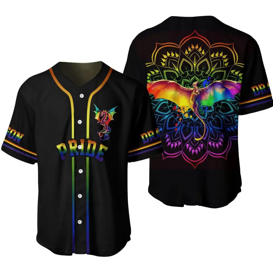 Lgbt Pride Baseball Jersey, Unisex Baseball Jersey Top, Sport Fan Style, Casual Streetwear
