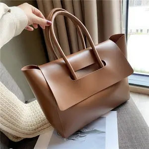 Women's Solid Color Shoulder Bag Urban Minimalist Fashionable Large Capacity Crossbody Bag For Work And Daily Use Casual Trendy Versatile Daily Commute Purse Elegant & Casual