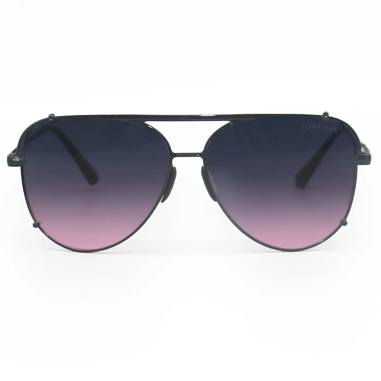 Cristina - Faded Purple & Pink - Tangle Free Round Aviator Sunglasses - Certified Shatter-Resistant Lenses - UV400 - For Women & Men