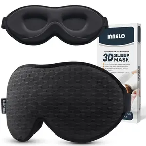 2 Pack Blackout Sleep Mask - Lightweight Sleep Mask, Lash Friendly + Zero Eye Pressure | Calming Eye Mask for Deep Sleep