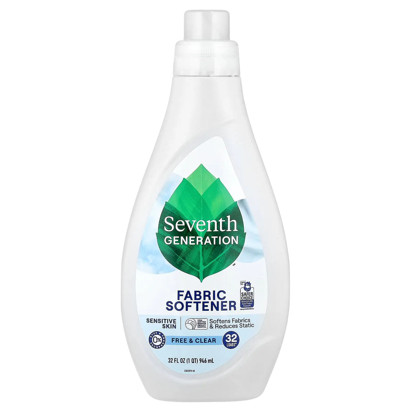 Seventh Generation Fabric Softener, Free & Clear, 32 fl oz (946 ml) Seventh Generation Fabric Softener, Free & Clear, 32 fl oz (946 ml)