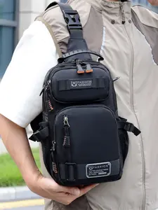 Men's Single Shoulder Crossbody Bag, Chest Bag, Tactical Pack, Crossbody Fanny Pack, Stylish and Versatile Design, Perfect for Daily Use, Travel, and Casual