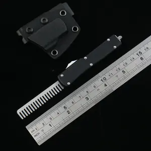 MT Mini 70 Knives Stone washing D2 Steel Blade 6061-T6 Aviation Aluminum Handle ﻿Portable knife