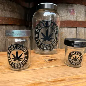 Canna-keepers 8oz airtight storage Jar herbs,  humidor terrariums
