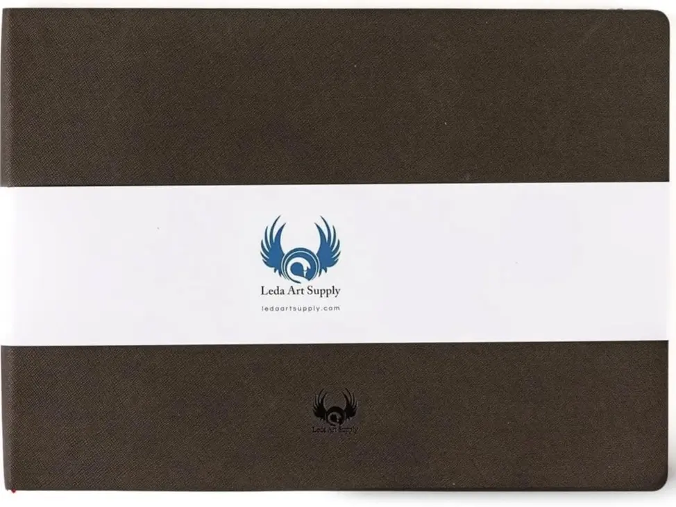 Leda Art Mythic Large Landscape Sketchbook for Artists - 160 Blank Pages, Acid-Free Premium Paper, Ideal for Sketching, Marker, Watercolour Pencil, Mixed Media, with Gift Wrap Option