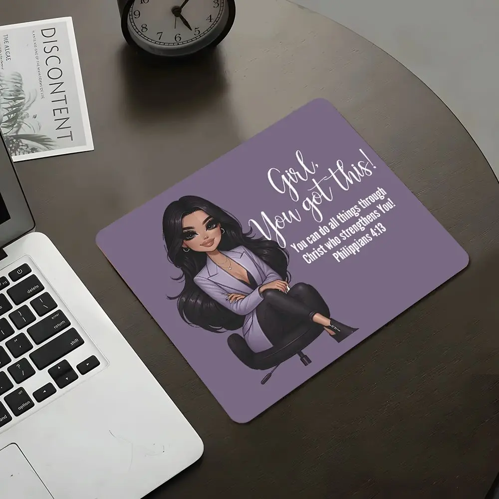 purple Square Gaming Mouse Pad, Non Slip Mousepad, Mouse Pads For Desk, Desk Accessories, Aesthetic Desktop Decorative Protective Pad, Rubber Anti-slip Lockedge Work Pad, Small Size Suitable for Laptop, Desktop Computer Games, Work