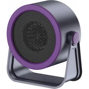 Portable Mini Electric Space Heater with Fast Heating & Safety Protection – Small Non-Oscillating Indoor Heater with Overheat and Tip-Over Auto Shutoff for Office, Bedroom, Garage & Home