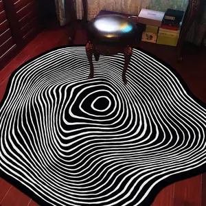 Modern Abstract Swirl Print Carpet, Large Living Room Bedroom Rug, Decorative Area Rug, Washable Easy Care, Home Decor, Cute Style, Home Decorative Rugs