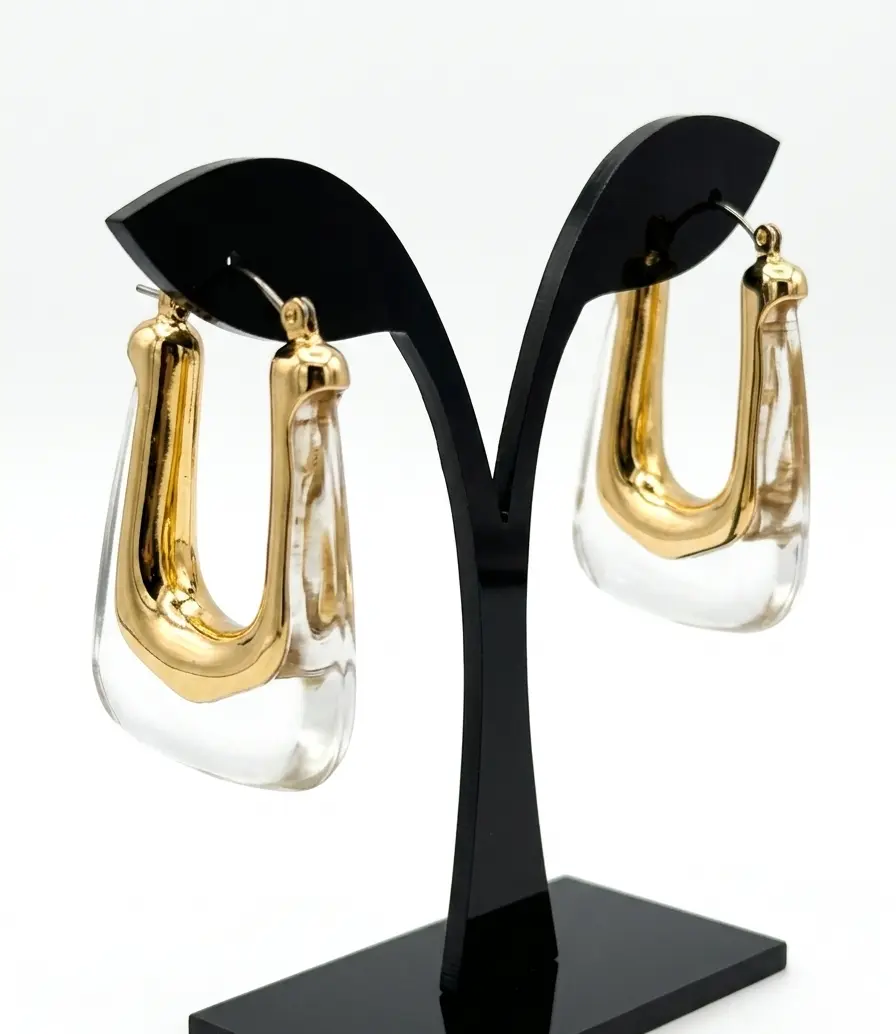 Icy Girl Translucent Hoop Earrings