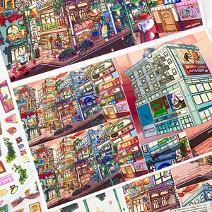 6 Sheets/bag Decorative Sticker Pack, Weekend Series Decoration Material, Perfect Holiday Birthday Gift, Ca Prop 65 Compliant