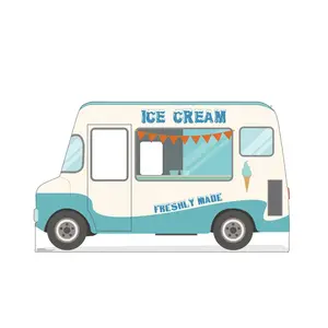 76" x 45" Ice Cream Truck Cardboard Cutout Stand-In Stand-Up