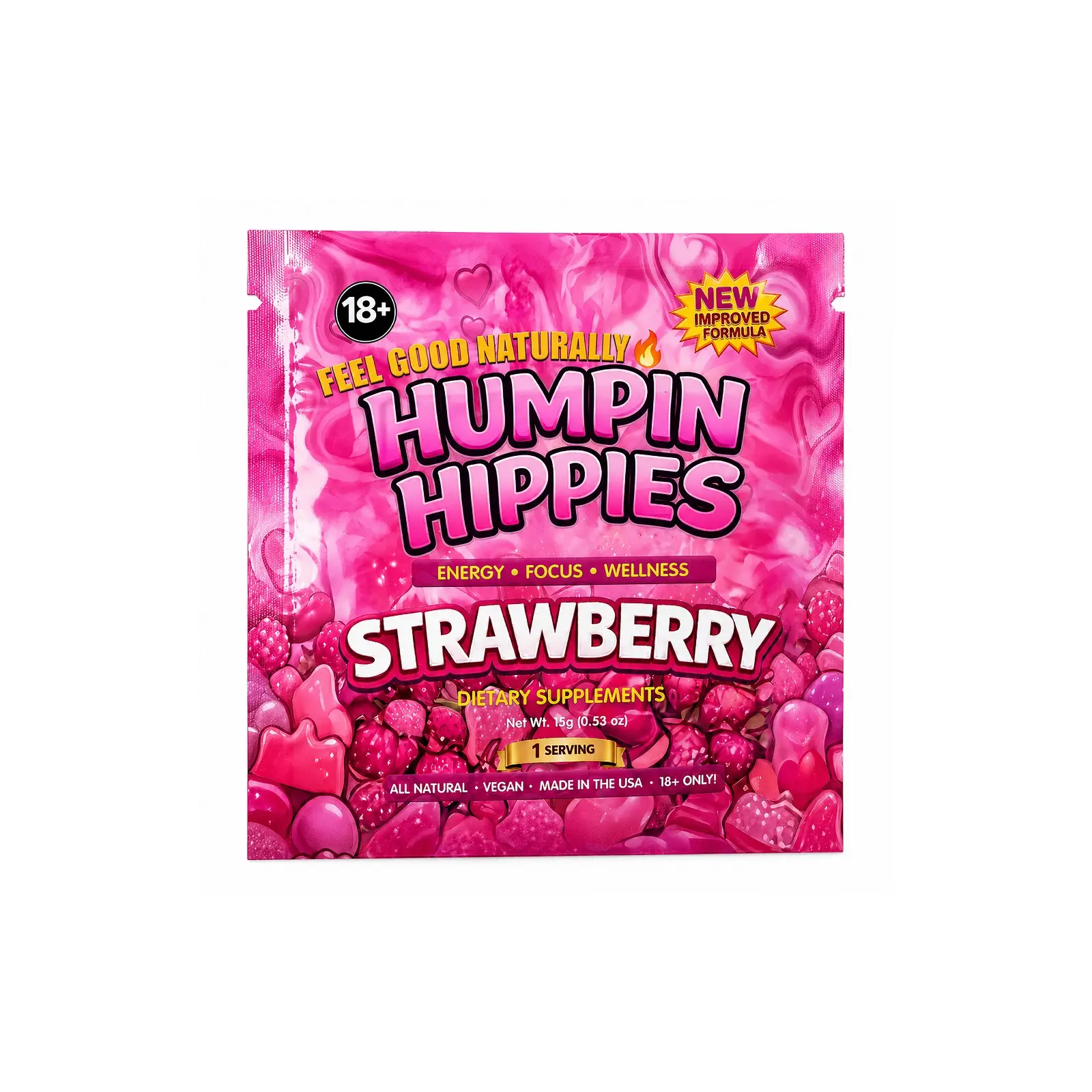 H.H. Strawberry Botanical Blend Gummies (3-Piece Pack)