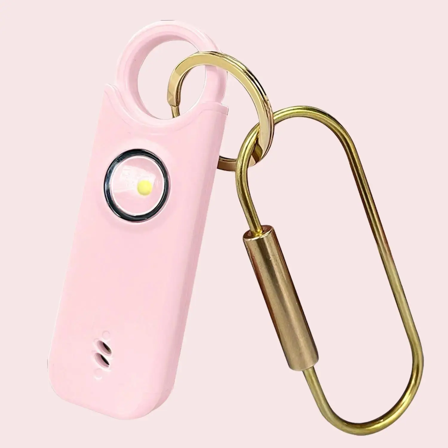 135dB Compact Unisex Keychain Safety Alarm - Motion Sensor, Sound Siren, LED Lights, Anti-Crime Device, Self Defense Tool for Walking, Traveling; Includes Batteries