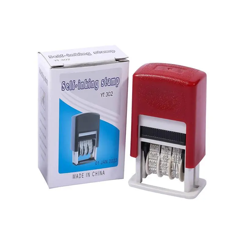 Adjustable Date Stamp Custom Stamp for Bullet Journal, Gift Wrapping, Handwritten Notes, Includes Ink Cartridge, Durable Design, Easy to Use, Perfect for Personalized Gifts, Office Supplies