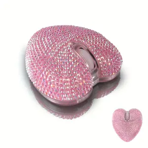 Wireless Wireless Mouse, Rechargeable Silent And Stylish Heart-Shaped Mouse For Laptop, PC - 393.7inch Range