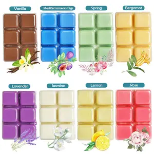 8-piece set of soy wax scented wax melts, Gift candle, 8 kinds of scents, suitable as Christmas gifts for family and friends, smokeless fragrant wax melts, for home decoration, with Aroma