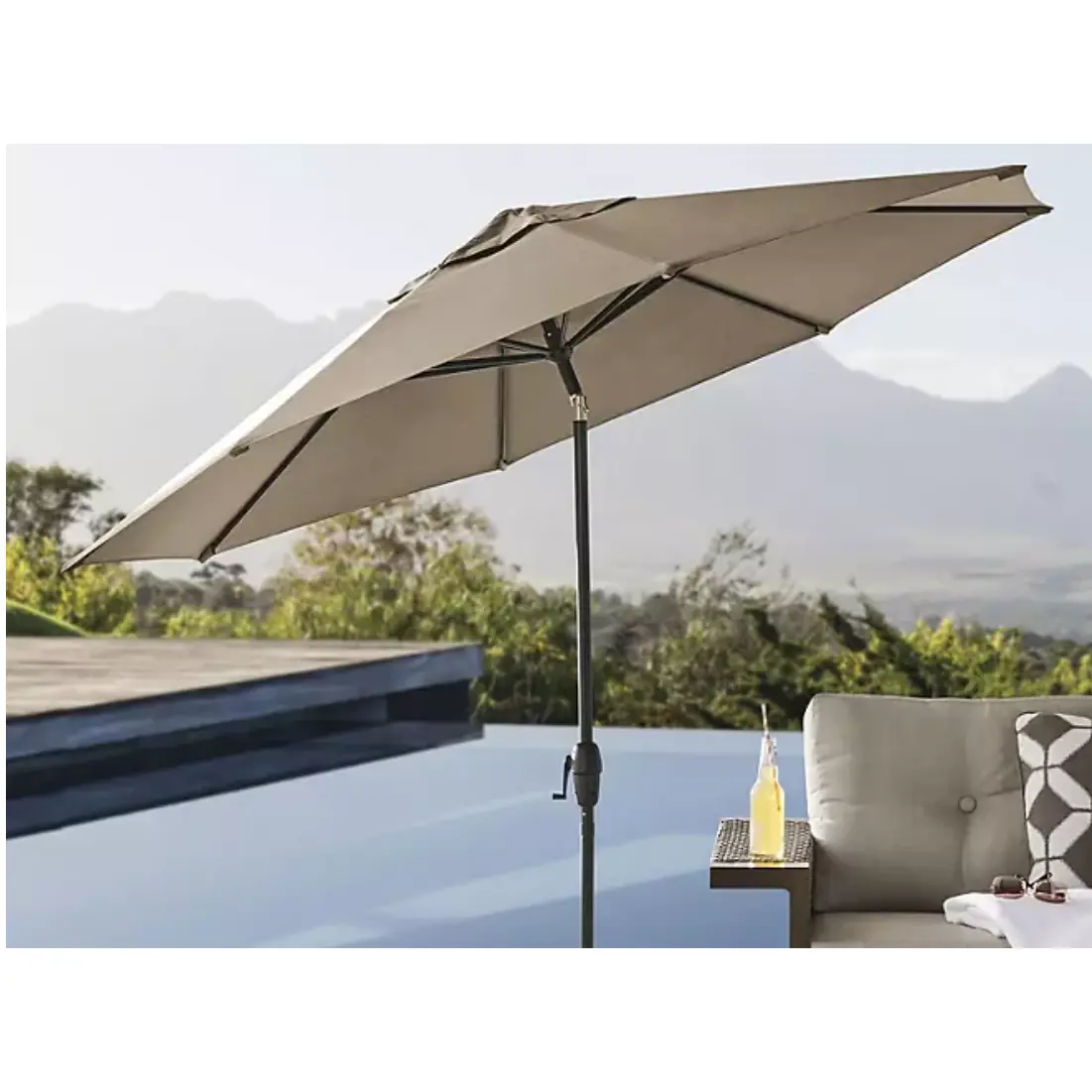 Member's Mark 10' Premium Market Umbrella with Sunbrella Fabric