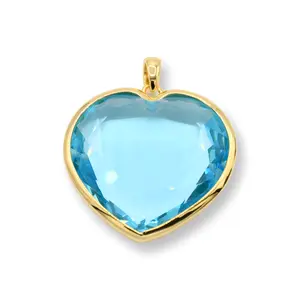 Aquamarine Heart of the Ocean Pendant