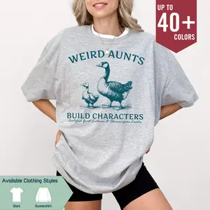 Weird Aunt Goose Shirt, Certified Great Listener Sweatshirt, Funny Aunt Sweater, Goose Aunt Club Tee, Quirky Aunt Apparel, Gift for Best Friend, Gift for Him & Her - Trending, Unisex, Top