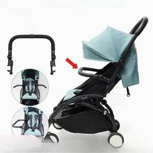 3pcs Detachable Middle Section Stroller Handlebar Adjustable Multi-Position Secure Lock Parent Convenience