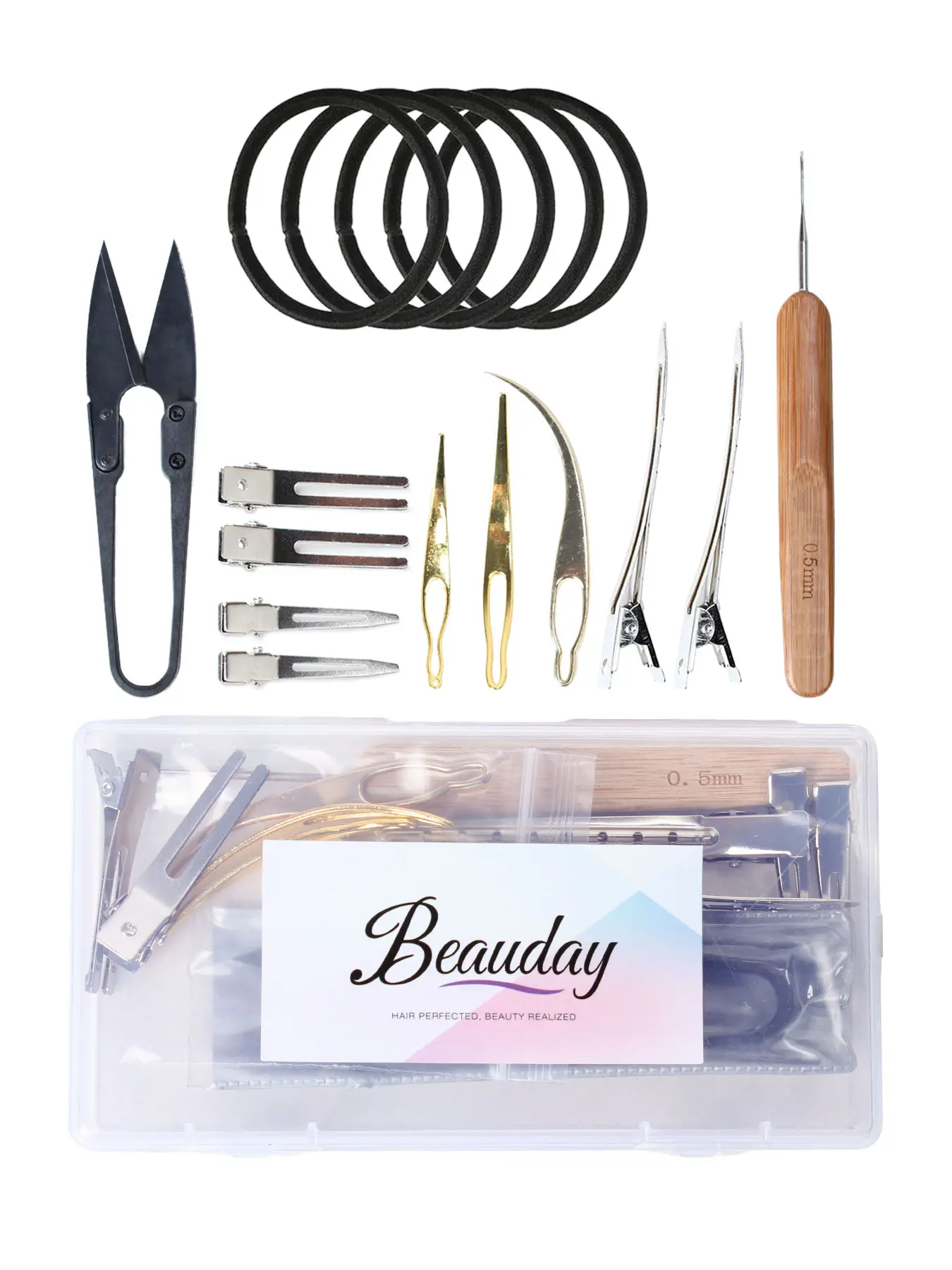 Loc Machine Tool for Locs & Interlocking Retighten Tool & Bent-Hook Shape Loc Needle for Maintaining Dreadlocks & Hair Extensions