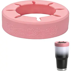 Tumbler Ring,  Iced Coffee Sleeve for 30oz /RTIC/BJPKPK Tumblers, Fits 3.9-4 Inch Cup Mouth, Dishwasher Safe,for  30oz Stainless Steel Tumbler ()