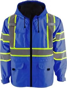 Thermal Reflective Safety Jacket for Women and Men with Pockets and Zipper Front - ANSI/ISEA Standard studson  hardhat Outdoor High Visibility Sherpa-Lined Hi-Viz