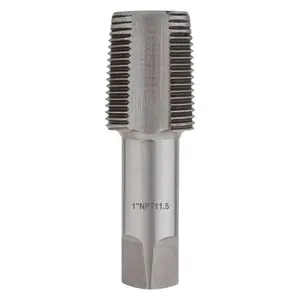 Gunpla 1" NPT Pipe Thread Tap | 1-11.5 NPT Alloy Steel Internal Threading Tool | Professional Pipe Tap for Cleaning & Re-Threading Damaged Water Pipe Joints | Heavy Duty Tapping Bit