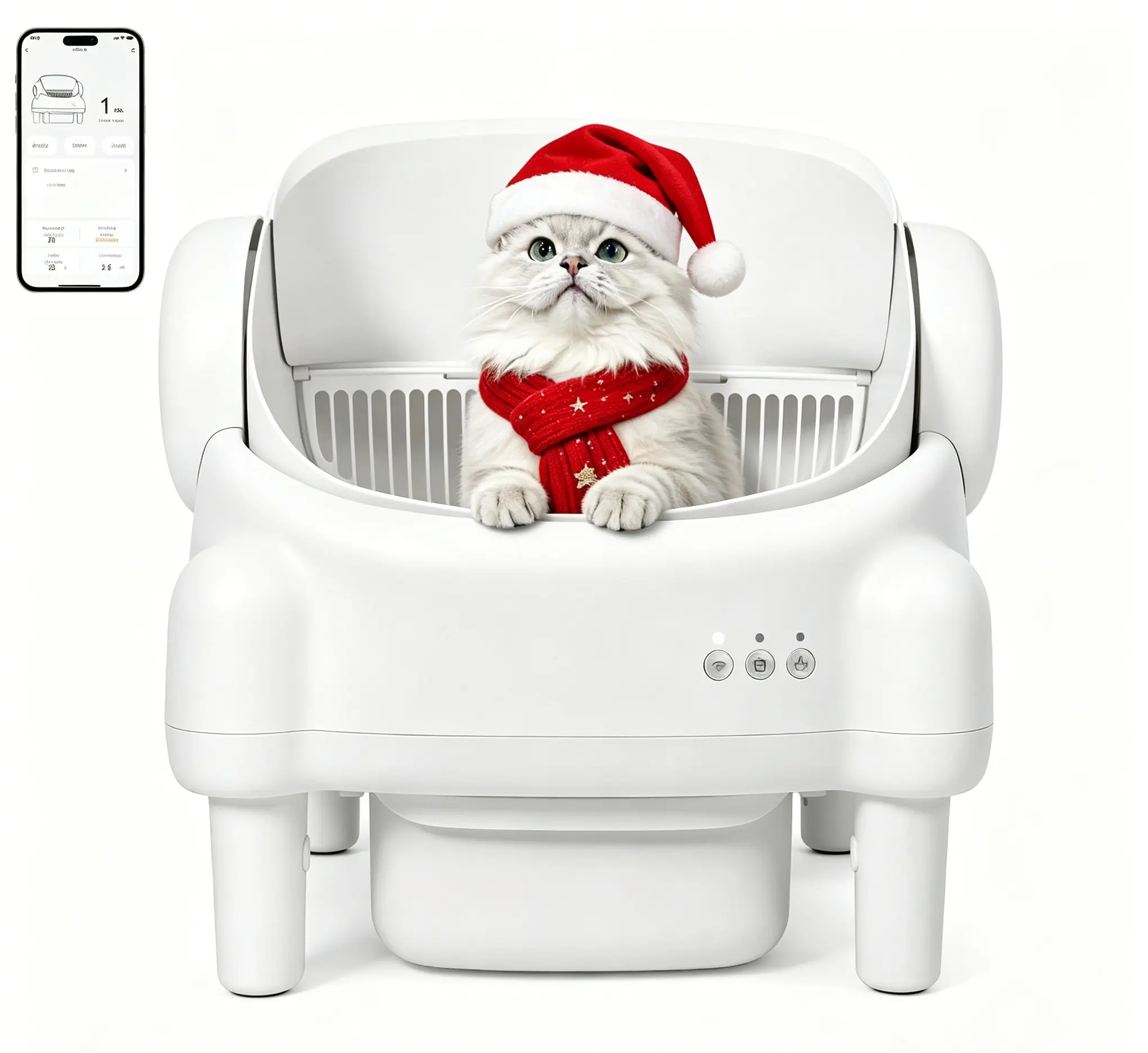 Best Seller | ECORUI Open-Top Automatic Litter Box, Smart Self Cleaning Box with Infrared & Gravity Safety Sensors, 2.4G WiFi Data,#Summervibes #petlovers