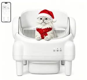 Best Seller | ECORUI Open-Top Automatic Litter Box, Smart Self Cleaning Box with Infrared & Gravity Safety Sensors, 2.4G WiFi Data,#Summervibes #petlovers